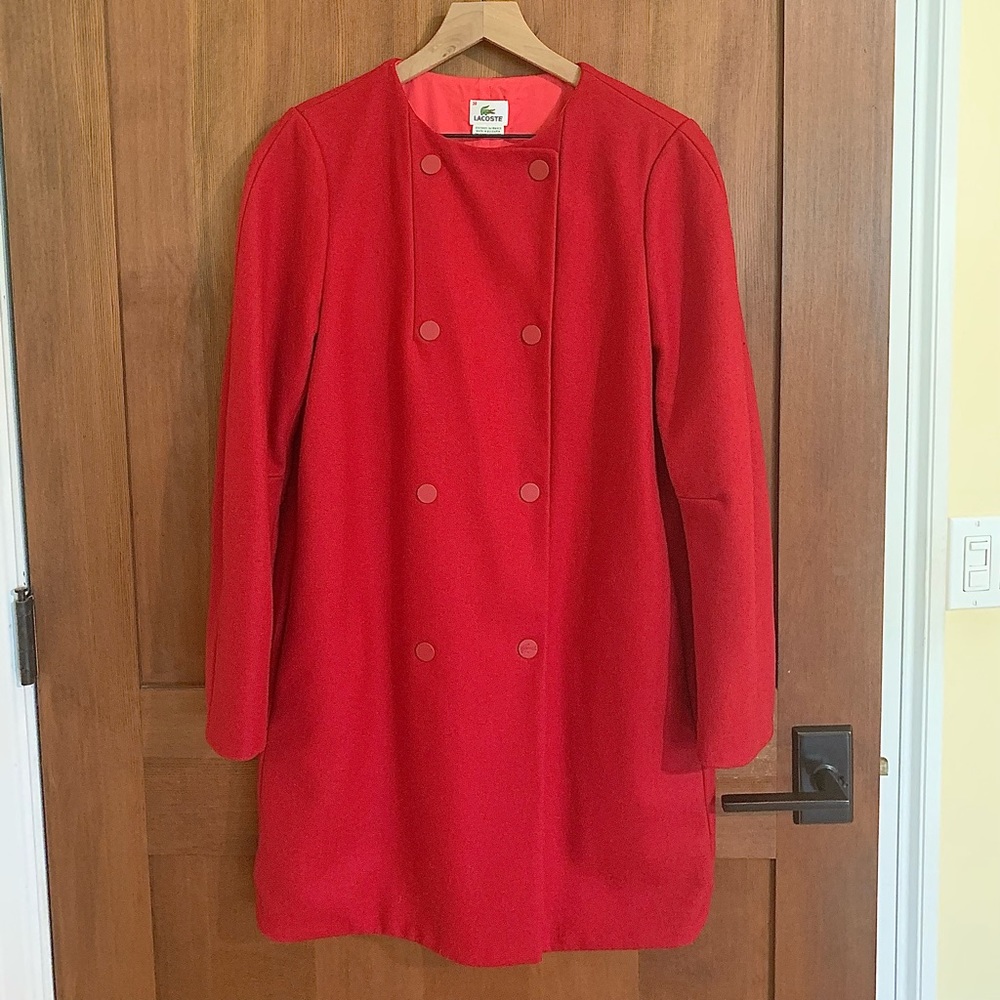 Red Lacoste Coat